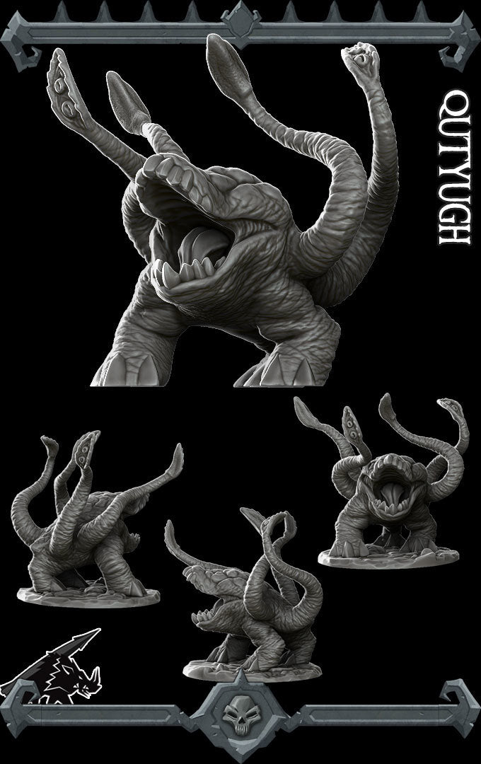 Rotmaw, the Sewer Crawler | Qutyugh Tentacle Miniature for Tabletop games like D&D and War Gaming