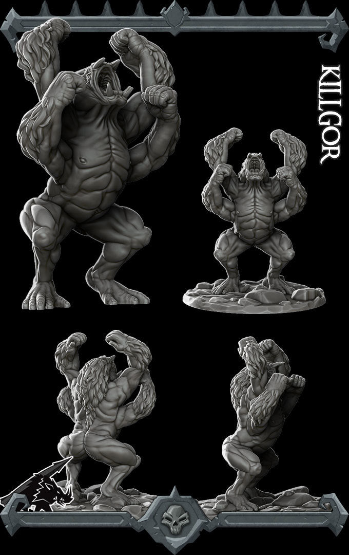 Ripmaw, Bane of the Jungle | Girallon | Killgor Miniature for Tabletop games like D&D and War Gaming