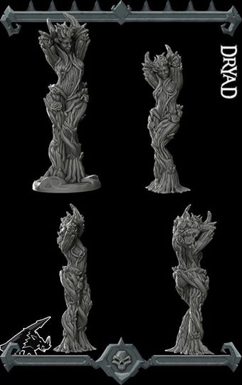Sylvaria, the Branchbound | Dryad Spirits | Dryad | Miniature for Tabletop games like D&D and War Gaming
