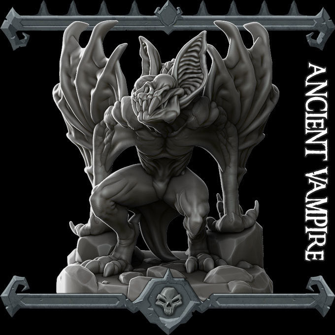 Nabassu Demon | Ancient Vampire | Miniature for Tabletop games like D&D and War Gaming