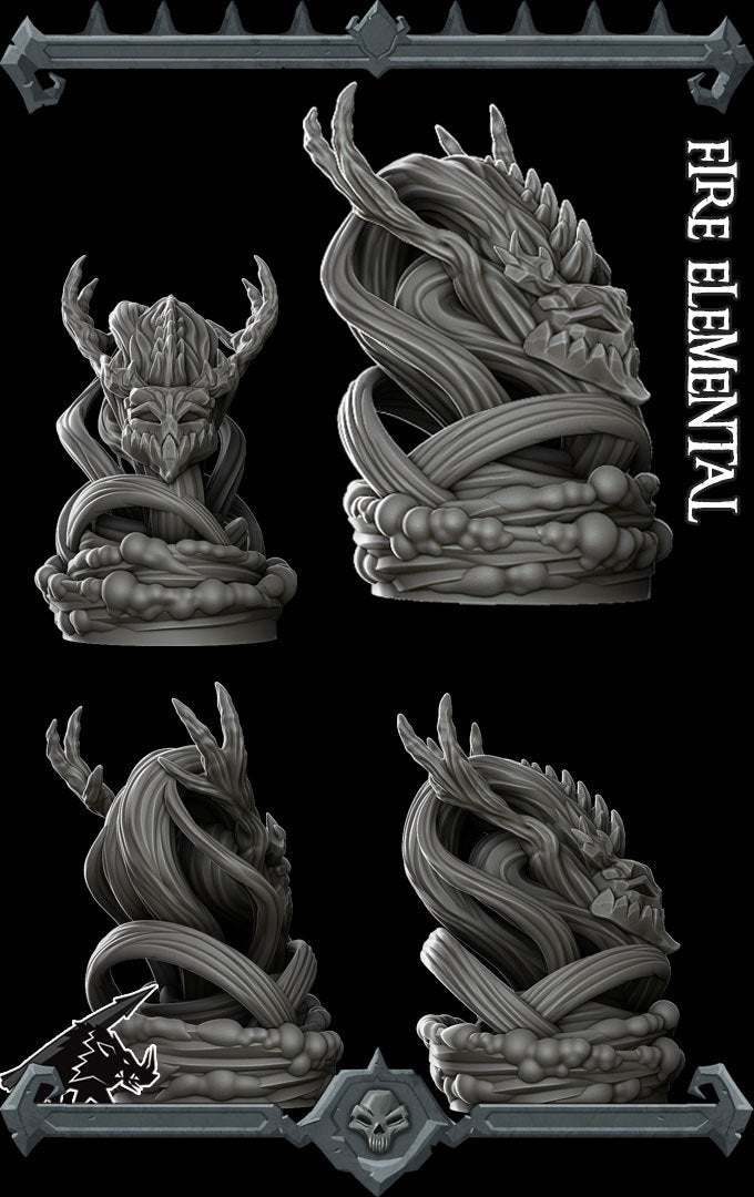 Pyros, Keeper of the Eternal Flame | Fire Elemental Miniature for Tabletop games like D&D and War Gaming