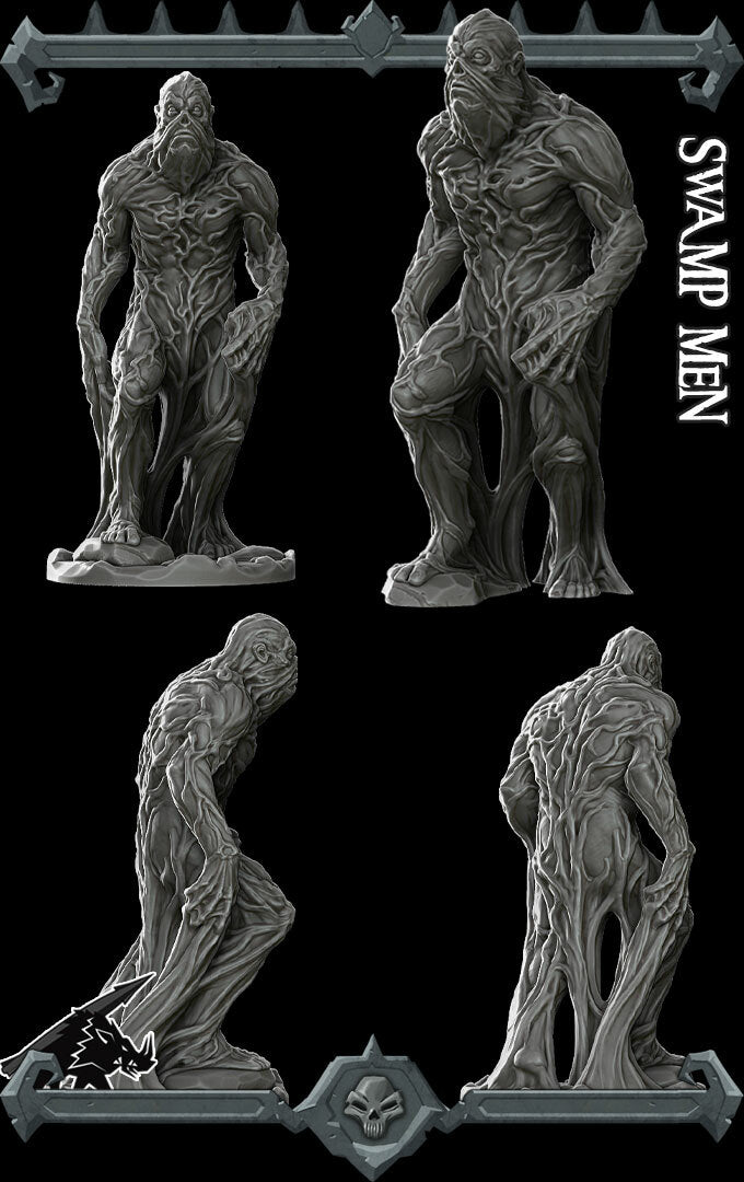 Mucklord, Ambusher of the Swamp | Swamp Men Miniature for Tabletop games like D&D and War Gaming
