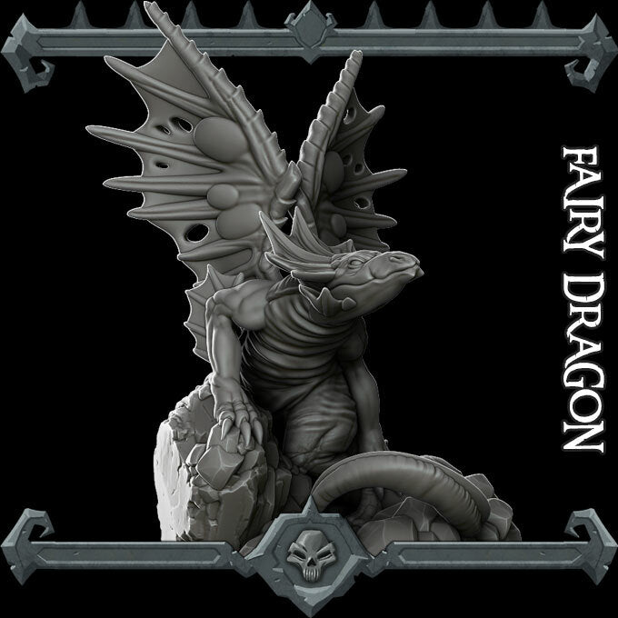 Liralei the Whimsywing | Faerie Dragon | Fairy Dragon | Miniature for Tabletop games like D&D and War Gaming