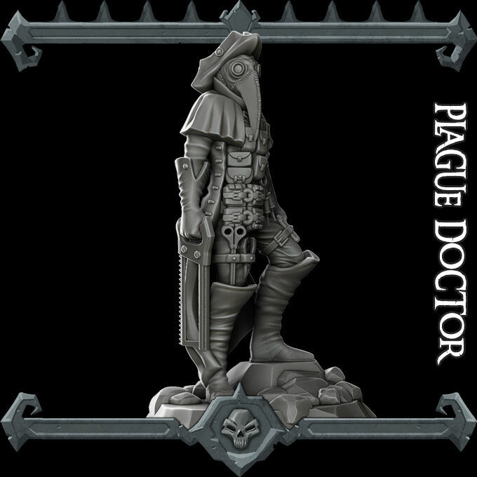 Corvus Brecht, the Blight Warden | Plague Doctor | Miniature for Tabletop games like D&D and War Gaming