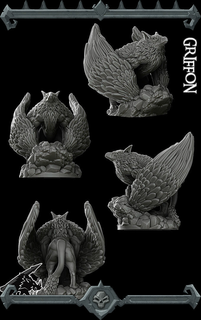 Stormbeak, the High wind | Griffon |  Monstrosity Miniature for Tabletop games like D&D and War Gaming