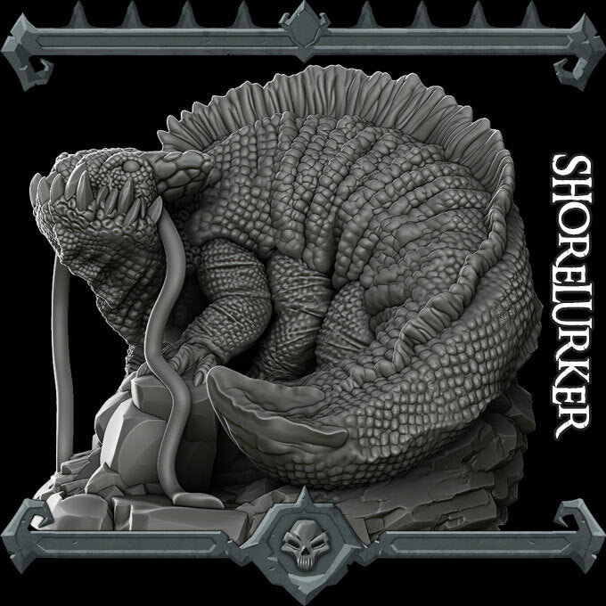 Driftclaw, the Beach Stalker | Shorelurker Miniature for Tabletop games like D&D and War Gaming