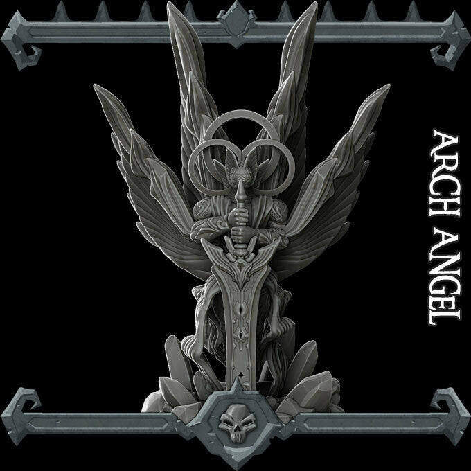 Arch Angel Warlord | Miniature for Tabletop games like D&D and War Gaming