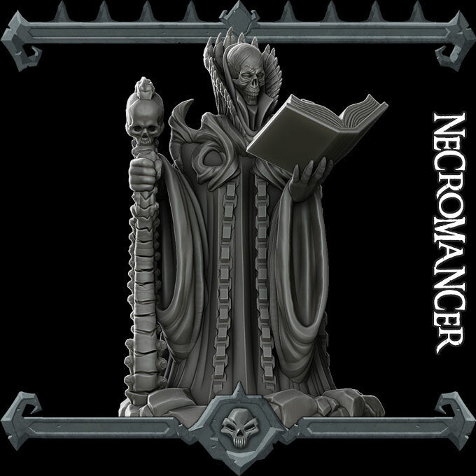 Xzalthar the Eternal | Lich | Necromancer | Undead  Miniature for Tabletop games like D&D and War Gaming