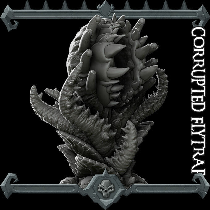 Snarebloom | Mantrap | Corrupted Fly Plant Miniature for Tabletop games like D&D and War Gaming