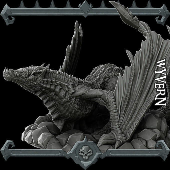 Stinglash, the Wind's Bane | Wyvern Miniature for Tabletop games like D&D and War Gaming