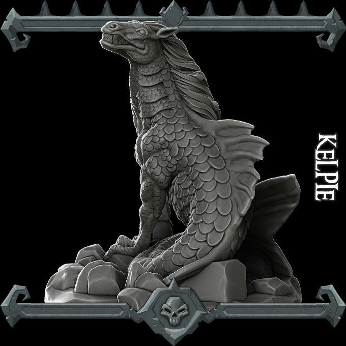 Tangleweed, Whisper of the Waves | Kelpie Miniature for Tabletop games like D&D and War Gaming