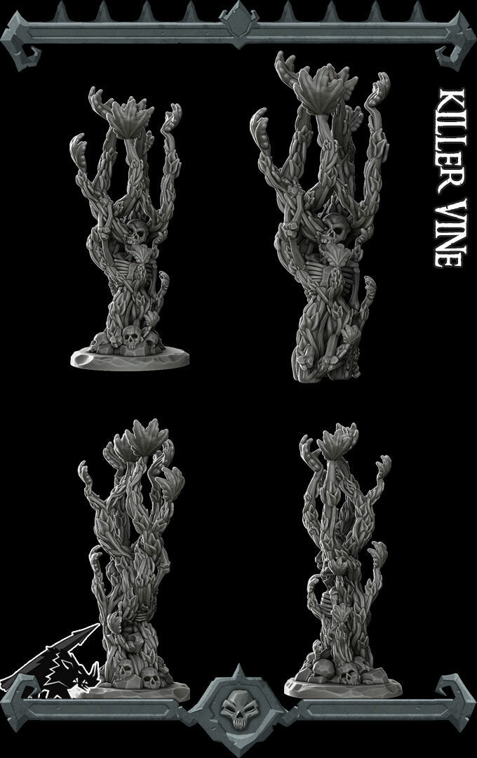 Orchidheart, Stalker of Shadows | Yellow Musk Creeper | Killer Vine Miniature for Tabletop games like D&D and War Gaming