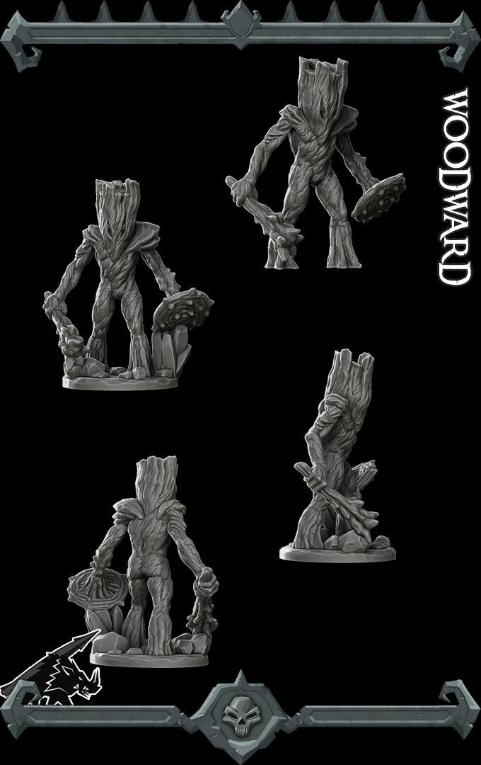 Thornshield, the Verdant Protector | Wood Woad | Wood Ward Miniature for Tabletop games like D&D and War Gaming