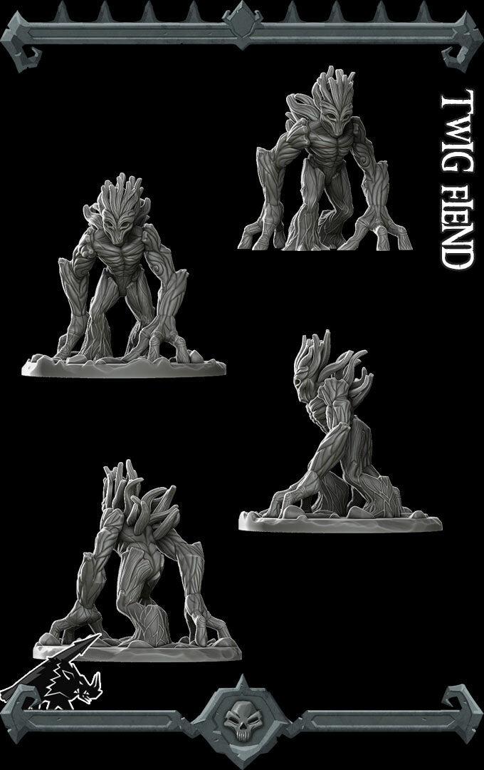 Sprout, the Unseen Scourge | Twig Blight | Twig Fiend Miniature for Tabletop games like D&D and War Gaming