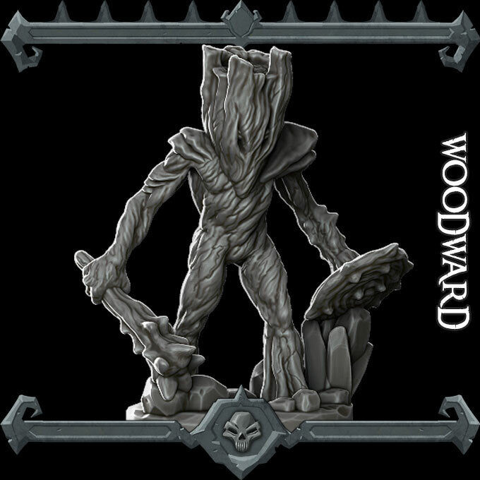 Thornshield, the Verdant Protector | Wood Woad | Wood Ward Miniature for Tabletop games like D&D and War Gaming