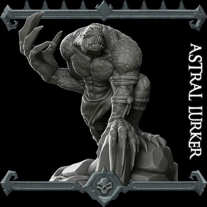 Shadowmaw the Clawed | Astral Stalker | Astral Lurker | Miniature for Tabletop games like D&D and War Gaming