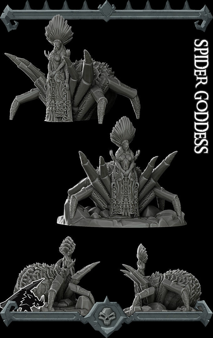 Lolth the Spider Demoness | Spider Goddess Miniature for Tabletop games like D&D and War Gaming