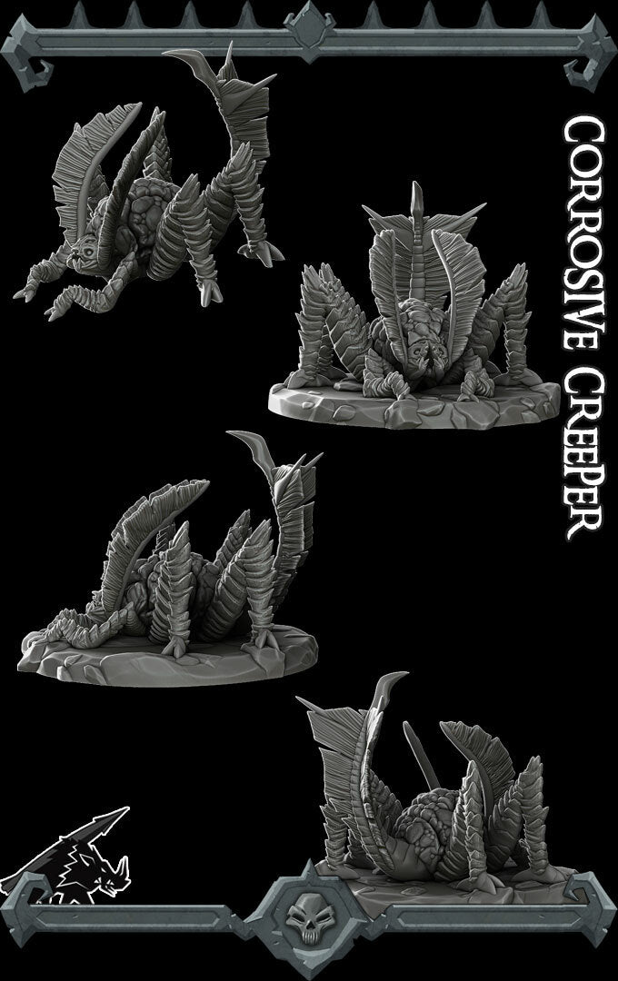 Rust Monster | Corrosive Creeper | Miniature for Tabletop games like D&D and War Gaming