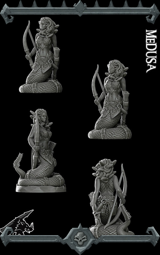 Euryale, Medusa's Lament | Avenger of the Fallen Miniature for Tabletop games like D&D and War Gaming