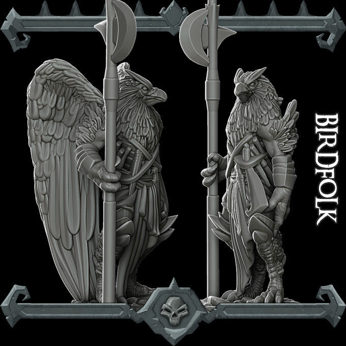 Aarakocra | Bird Folk | Miniature for Tabletop games like D&D and War Gaming