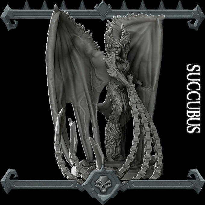 Charmveil, the Mistress of Seduction | Succubus Miniature for Tabletop games like D&D and War Gaming
