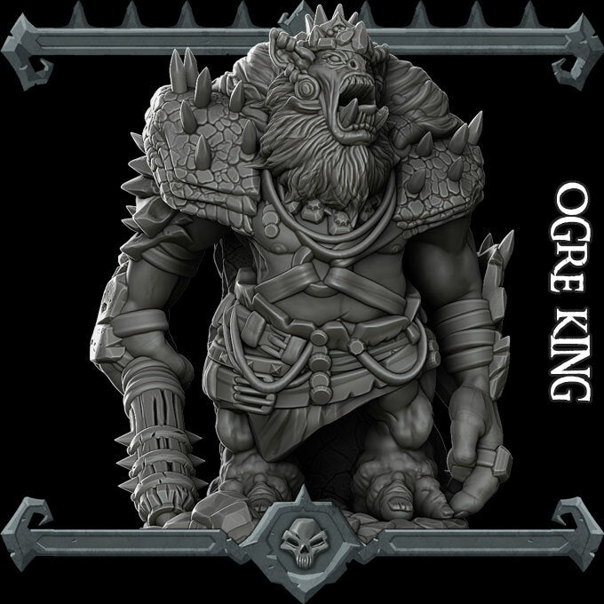 Throm the Bone Breaker | Ogre King Miniature for Tabletop games like D&D and War Gaming