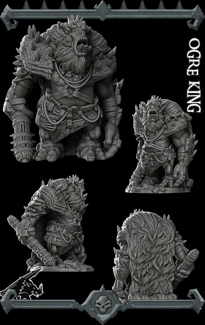 Throm the Bone Breaker | Ogre King Miniature for Tabletop games like D&D and War Gaming
