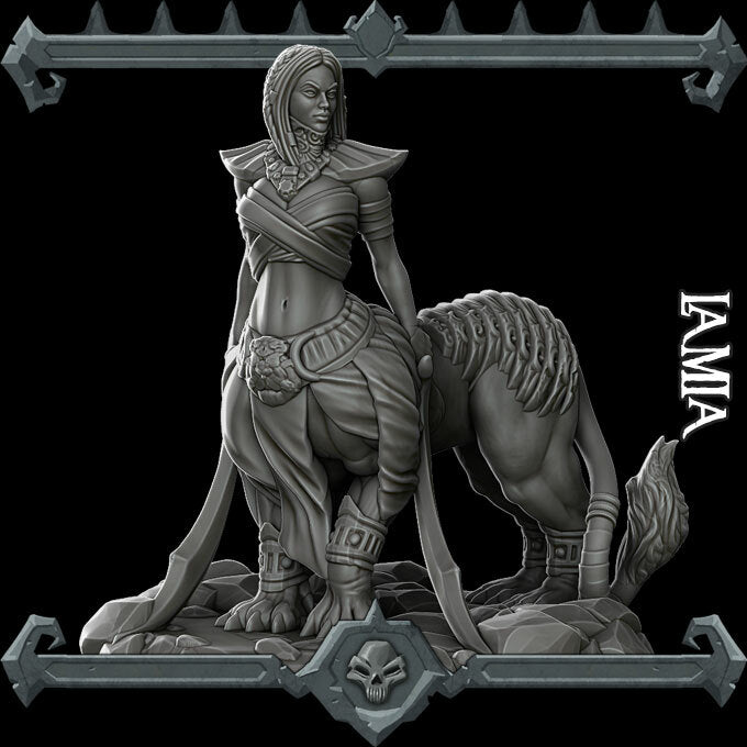 Opheila Coldblood | Lamia Miniature for Tabletop games like D&D and War Gaming