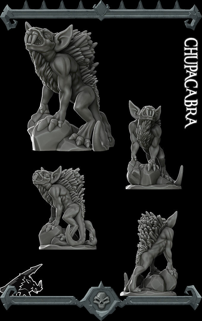 Lurkclaw, Terror of the Dunes | Chupacabra | Monstrosity Miniature for Tabletop games like D&D and War Gaming