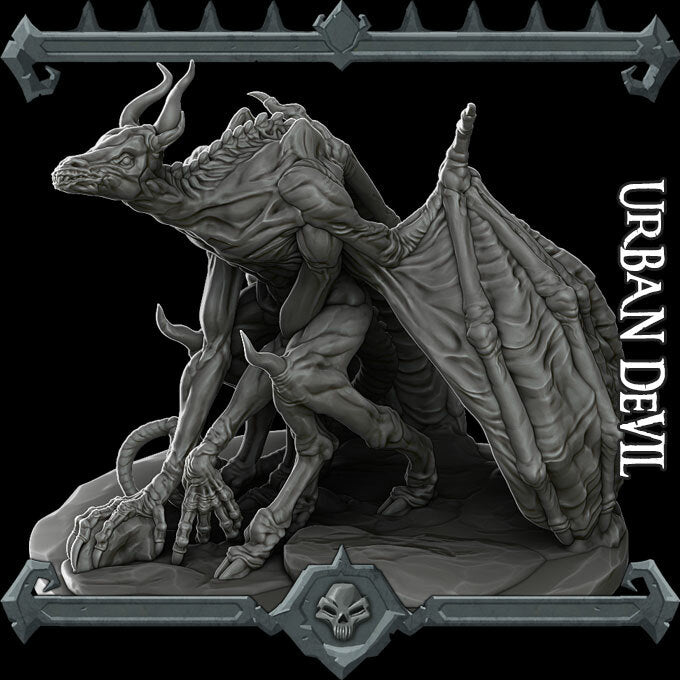 Nightshriek, the Fog Stalker | Sandpoint Devil | Urban Devil Miniature for Tabletop games like D&D and War Gaming