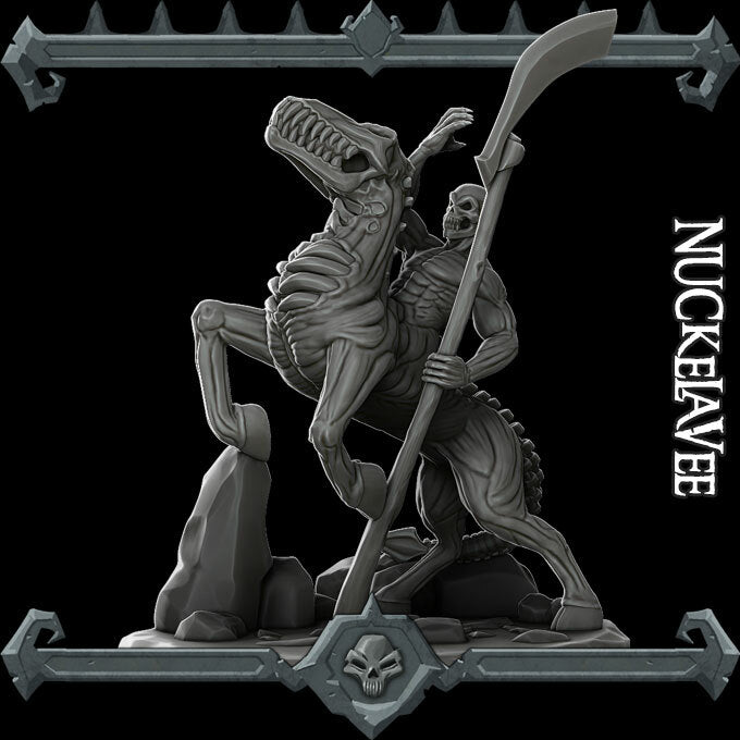 Wightshroud, the Nightmare Rider | Nuckelavee  Miniature for Tabletop games like D&D and War Gaming
