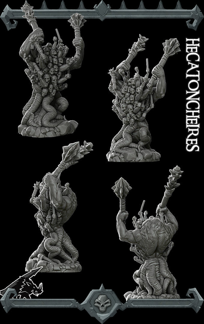 Gyges, Hekatonkheires Titan | Hecatoncheiries | Miniature for Tabletop games like D&D and War Gaming