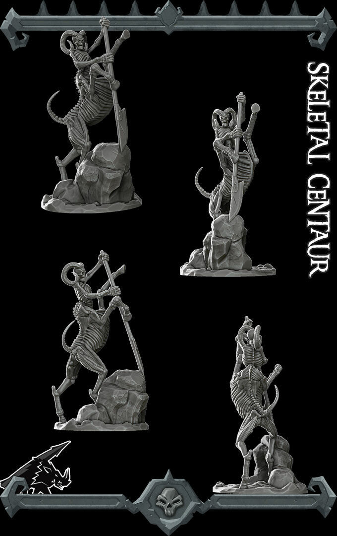 Bonehoof, The Undead Centaur | Skeletal Centaur Miniature for Tabletop games like D&D and War Gaming