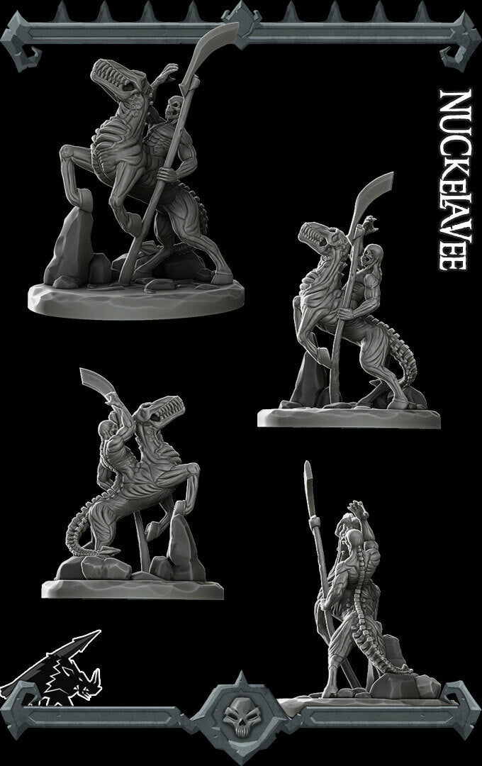 Wightshroud, the Nightmare Rider | Nuckelavee  Miniature for Tabletop games like D&D and War Gaming