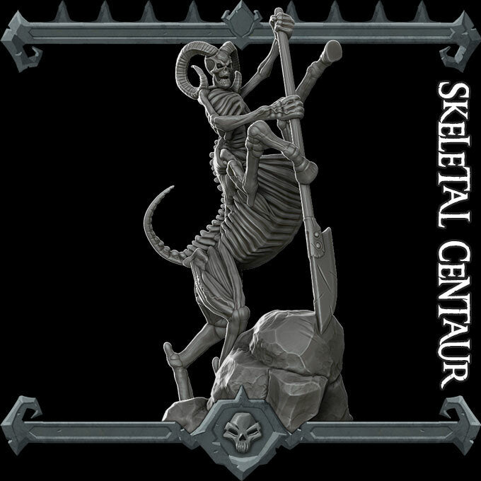 Bonehoof, The Undead Centaur | Skeletal Centaur Miniature for Tabletop games like D&D and War Gaming