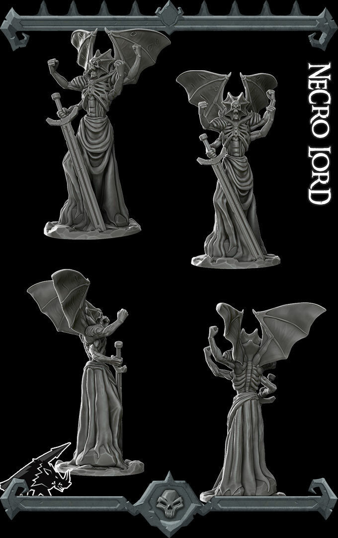 Azrael, Scourge of the Night | Lich | Necro Lord Miniature for Tabletop games like D&D and War Gaming