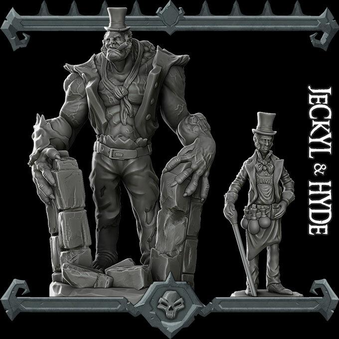 Dr. Jekyll and Mr Hyde | Blood Hunter Miniature for Tabletop games like D&D and War Gaming