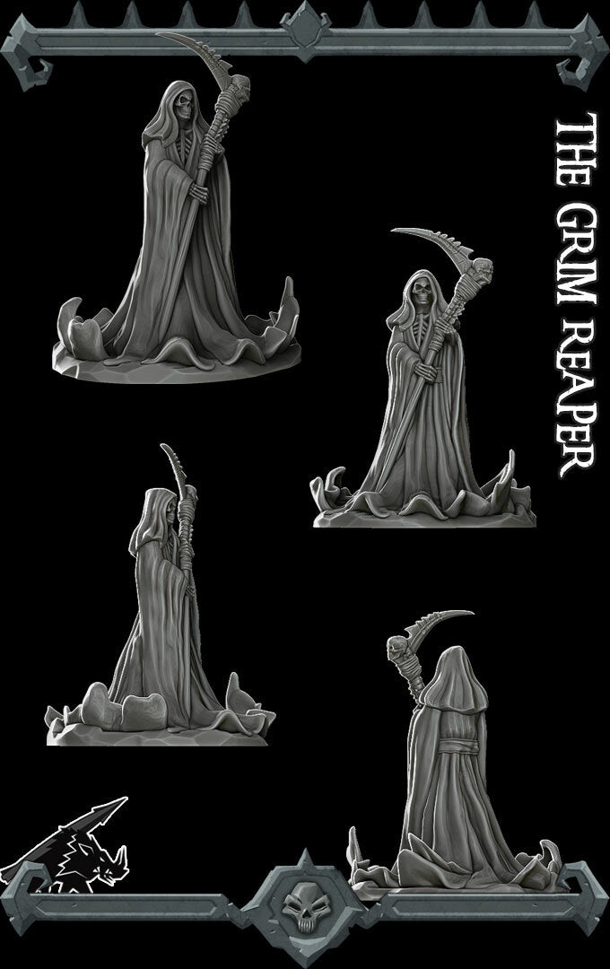 Nightreaper, the Dark Messenger | Grim Reaper | Death | Undead Miniature for Tabletop games like D&D and War Gaming