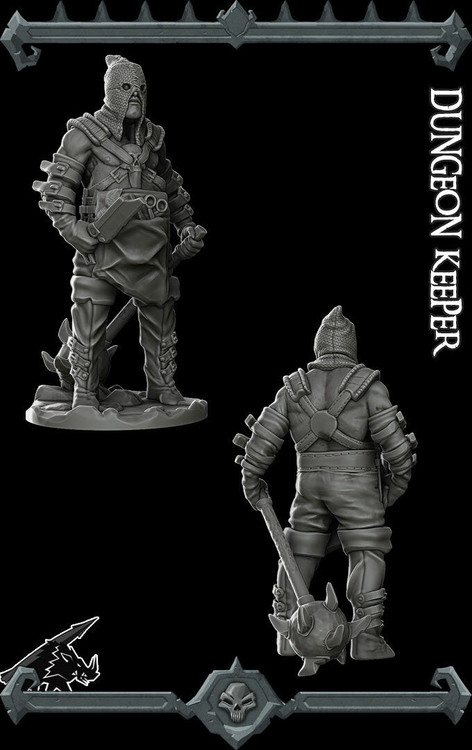 Morkar, the Iron Torturer | Jailer | Dungeon Keeper | Miniature for Tabletop games like D&D and War Gaming