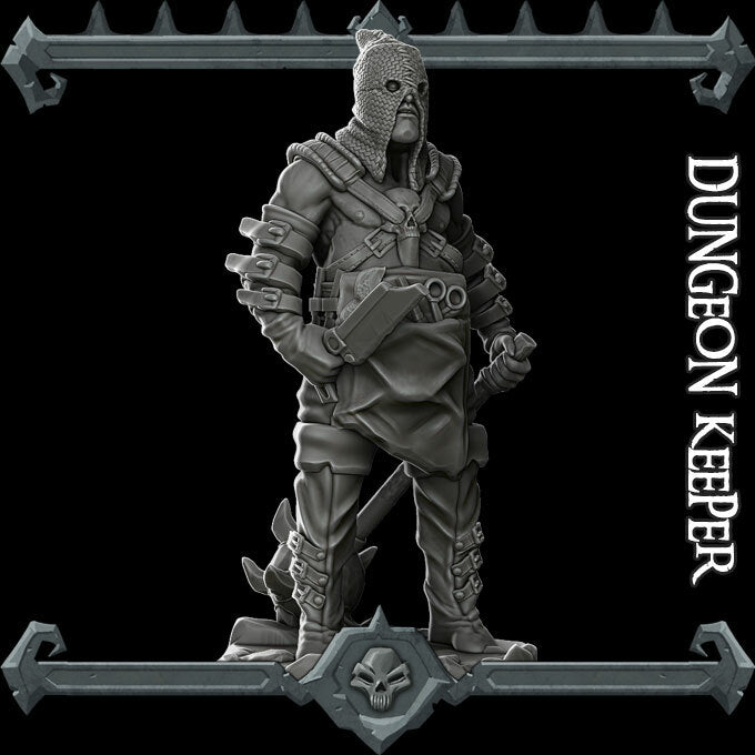 Morkar, the Iron Torturer | Jailer | Dungeon Keeper | Miniature for Tabletop games like D&D and War Gaming