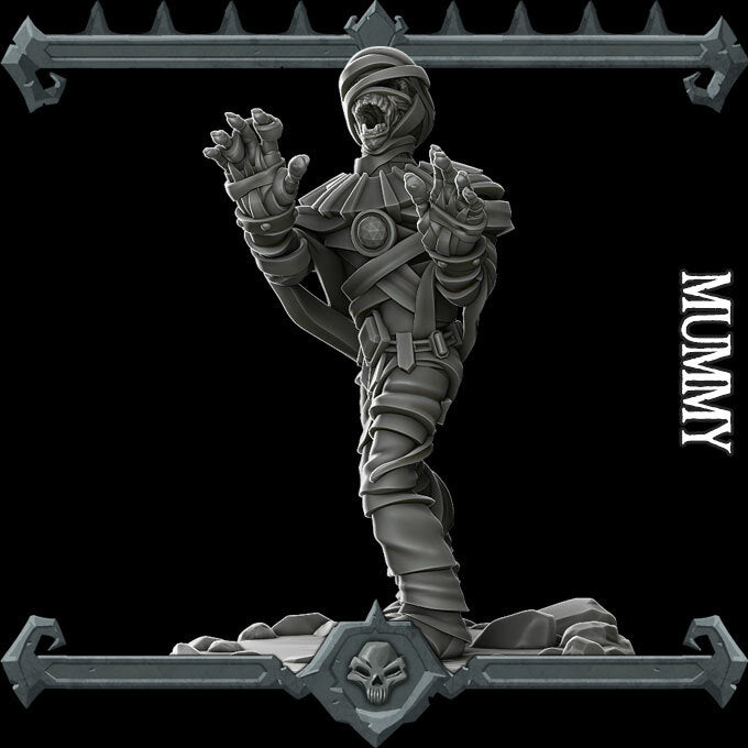 Khenmet the Ravenous | Mummy |  Undead Miniature for Tabletop games like D&D and War Gaming