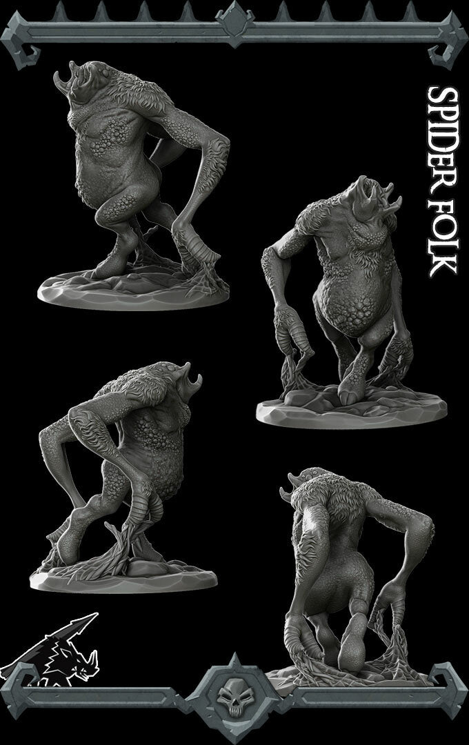 Scuttleshriek, the Spider Horror, Spider Walker | Spider Folk | Miniature for Tabletop games like D&D and War Gaming