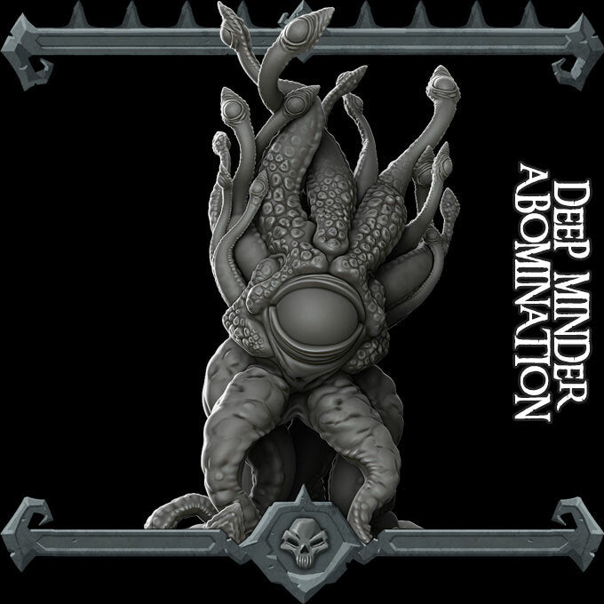 Mindreaver, the Eye of the Depths | Mindwitness | Deep Minder Abomination | Miniature for Tabletop games like D&D and War Gaming