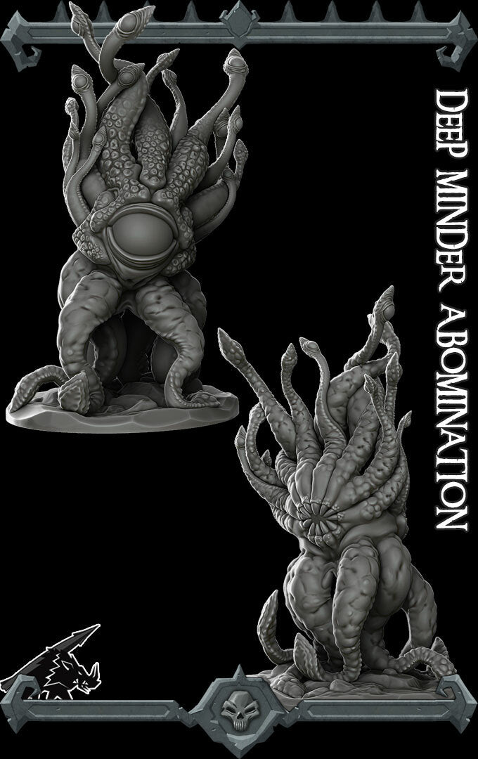 Mindreaver, the Eye of the Depths | Mindwitness | Deep Minder Abomination | Miniature for Tabletop games like D&D and War Gaming