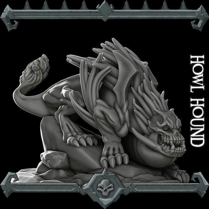 Quillfang, the Shrieking Stalker | Howler | Howl Hound | Fiend Miniature for Tabletop games like D&D and War Gaming