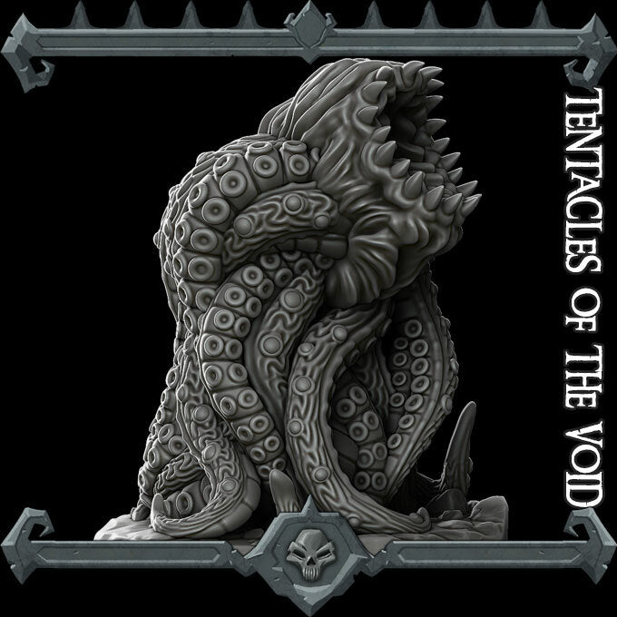 Evermaw, the Unsatiable Hunger | Tentacles of The Void Miniature for Tabletop games like D&D and War Gaming