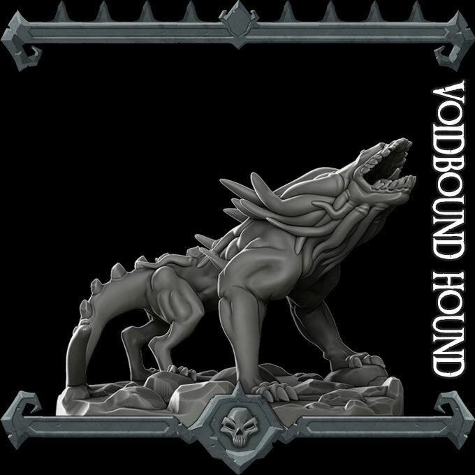 Nullfang, the Unseen Hunter | Akata | Voidbound Hound | Miniature for Tabletop games like D&D and War Gaming