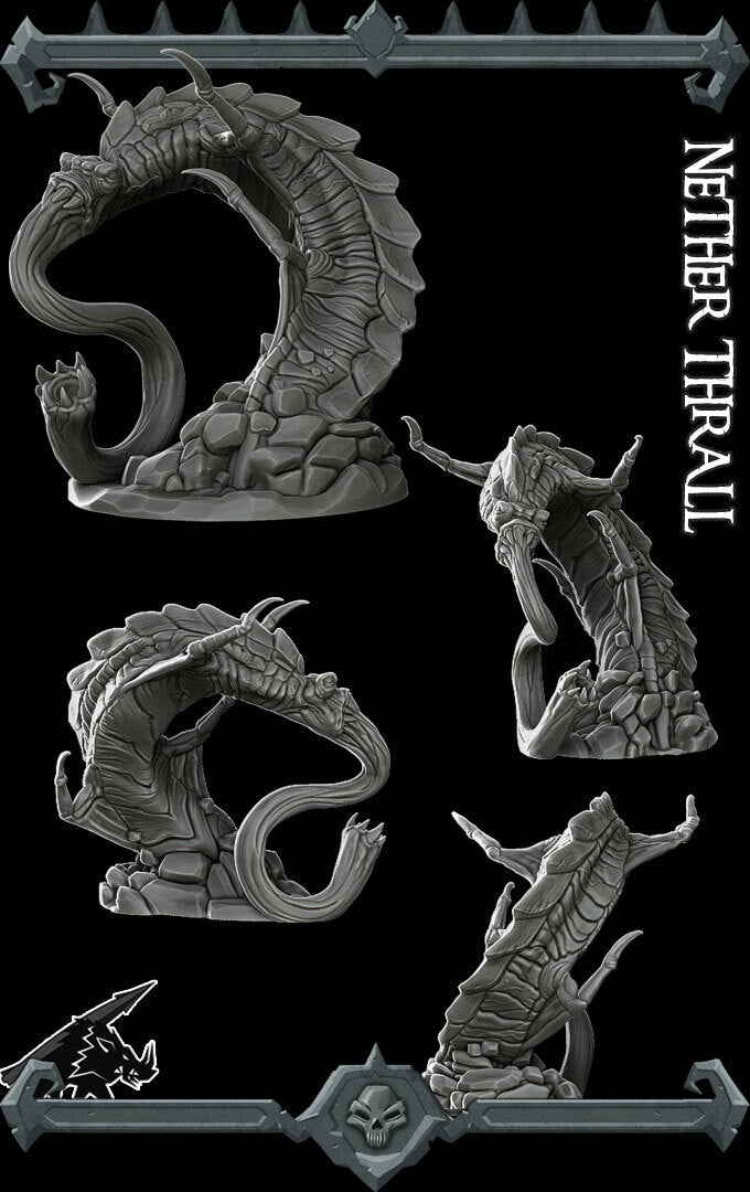 Gnawmaw, the Insatiable | Nether Thrall | Aberration Miniature for Tabletop games like D&D and War Gaming