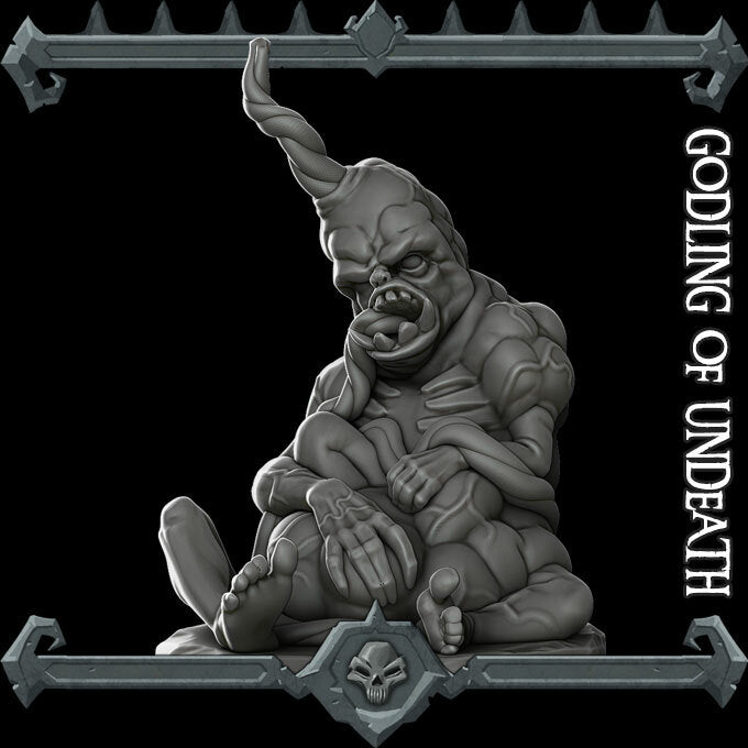 Abhoron, the Stillborn God | Atropal | Godling Of Undeath | Miniature for Tabletop games like D&D and War Gaming