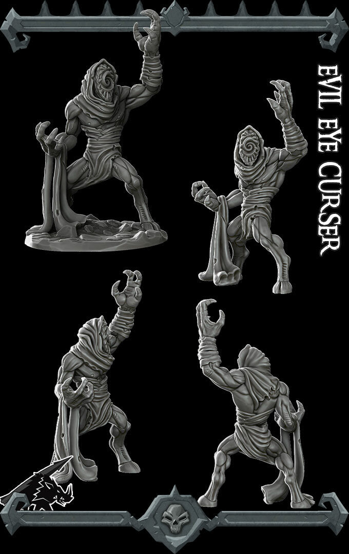 Nethersight, the Eyebeast Marauder | Aghash Div | Evil Eye Curser | Miniature for Tabletop games like D&D and War Gaming